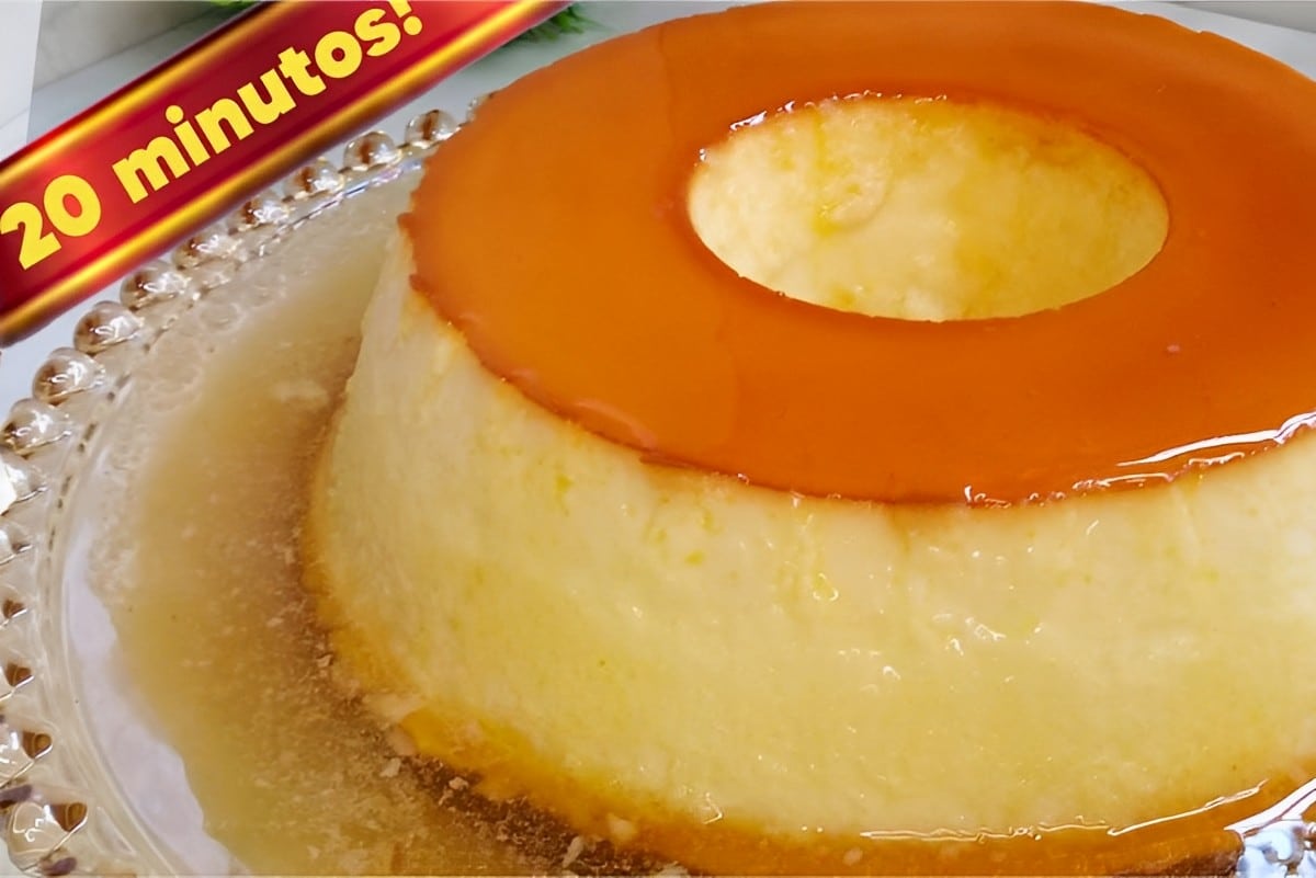 Pudim sem forno e sem gelatina que fica pronto em apenas 20 minutos