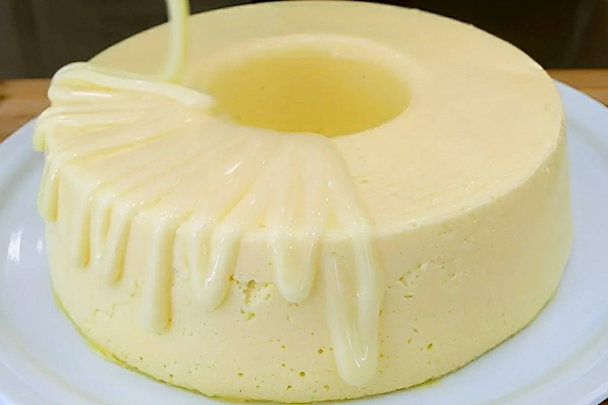 Sobremesa cremosa com suco Tang e gelatina perfeita para o dia dos namorados