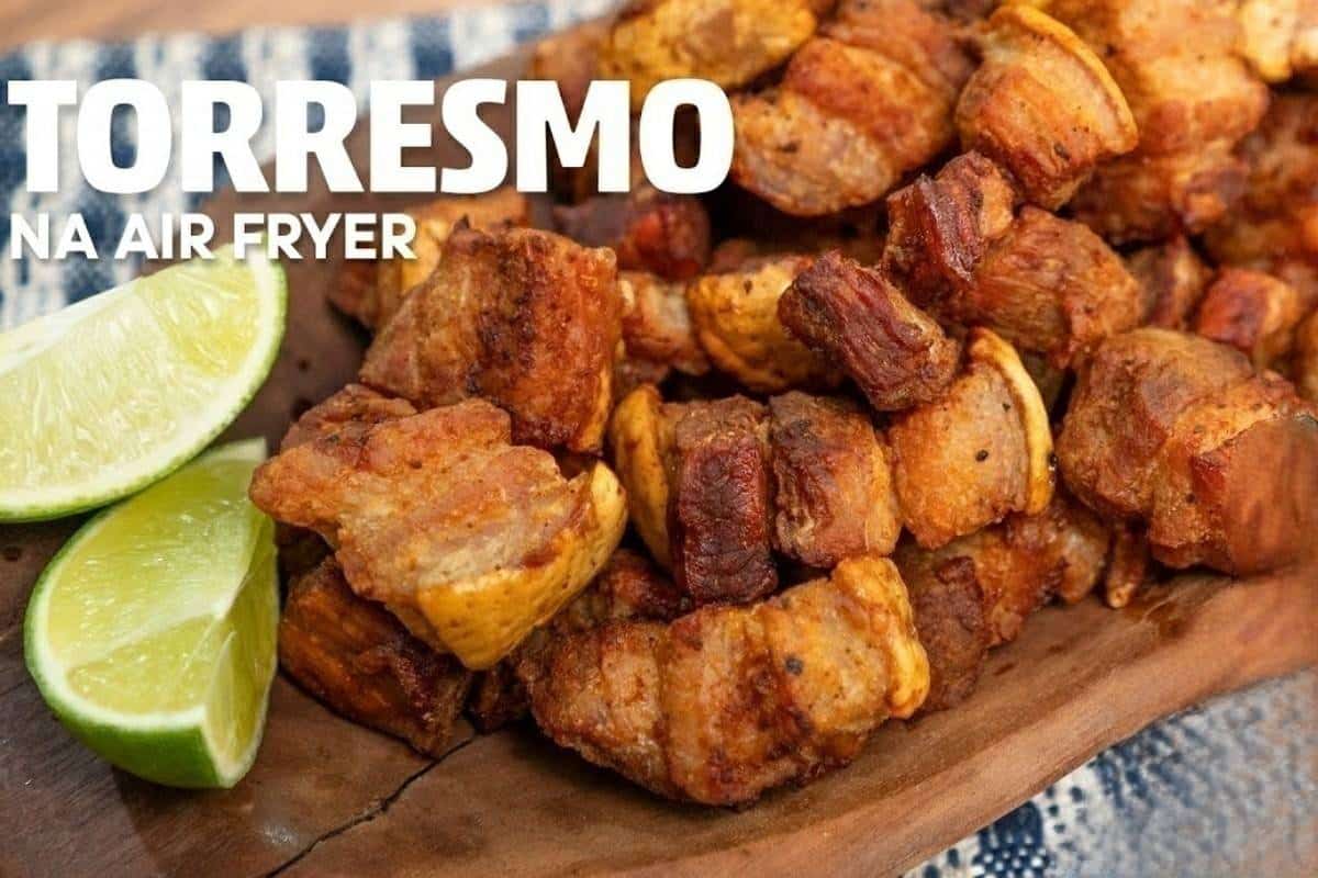 Torresmo na AirFryer crocante e fácil de fazer o petisco perfeito para o fim de semana