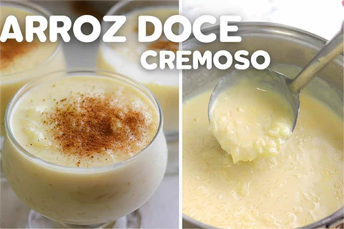 Arroz doce cremoso de restaurante brasileiro simples prático e delicioso