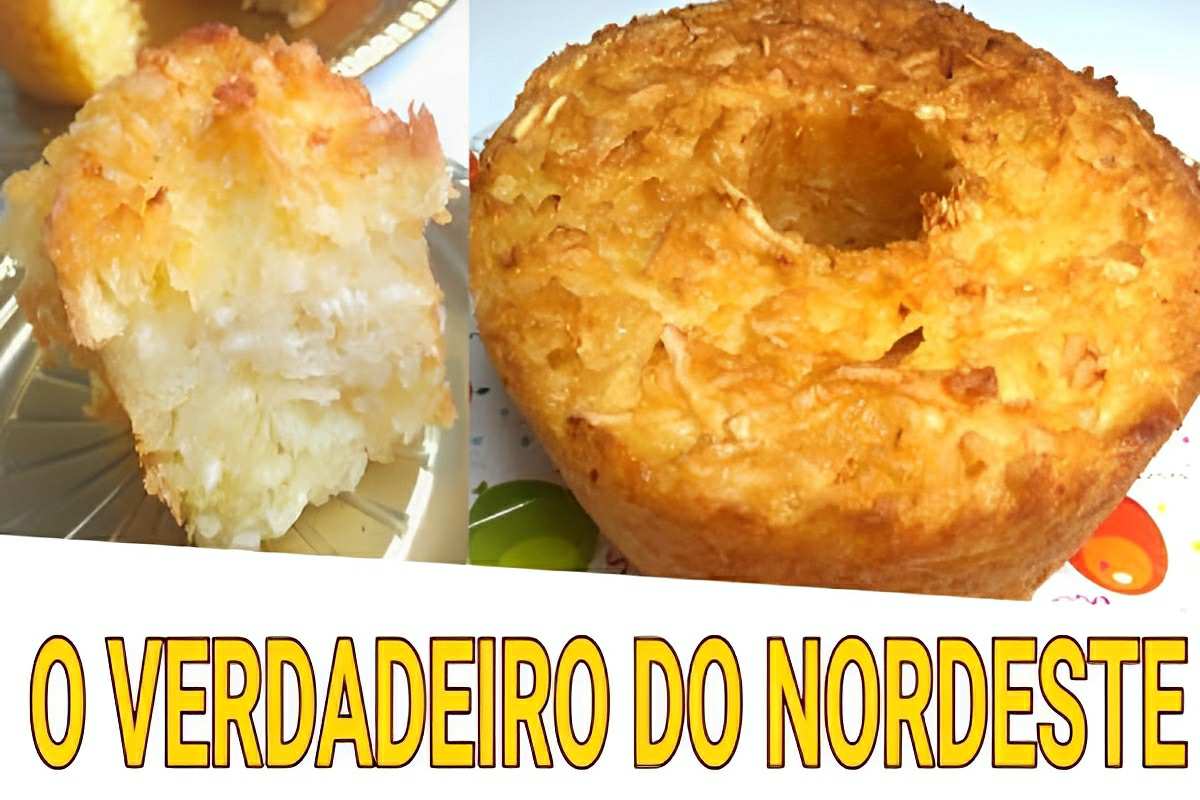 Bolo de macaxeira bem rústico e delicioso para o seu lanche da tarde ou café da manhã