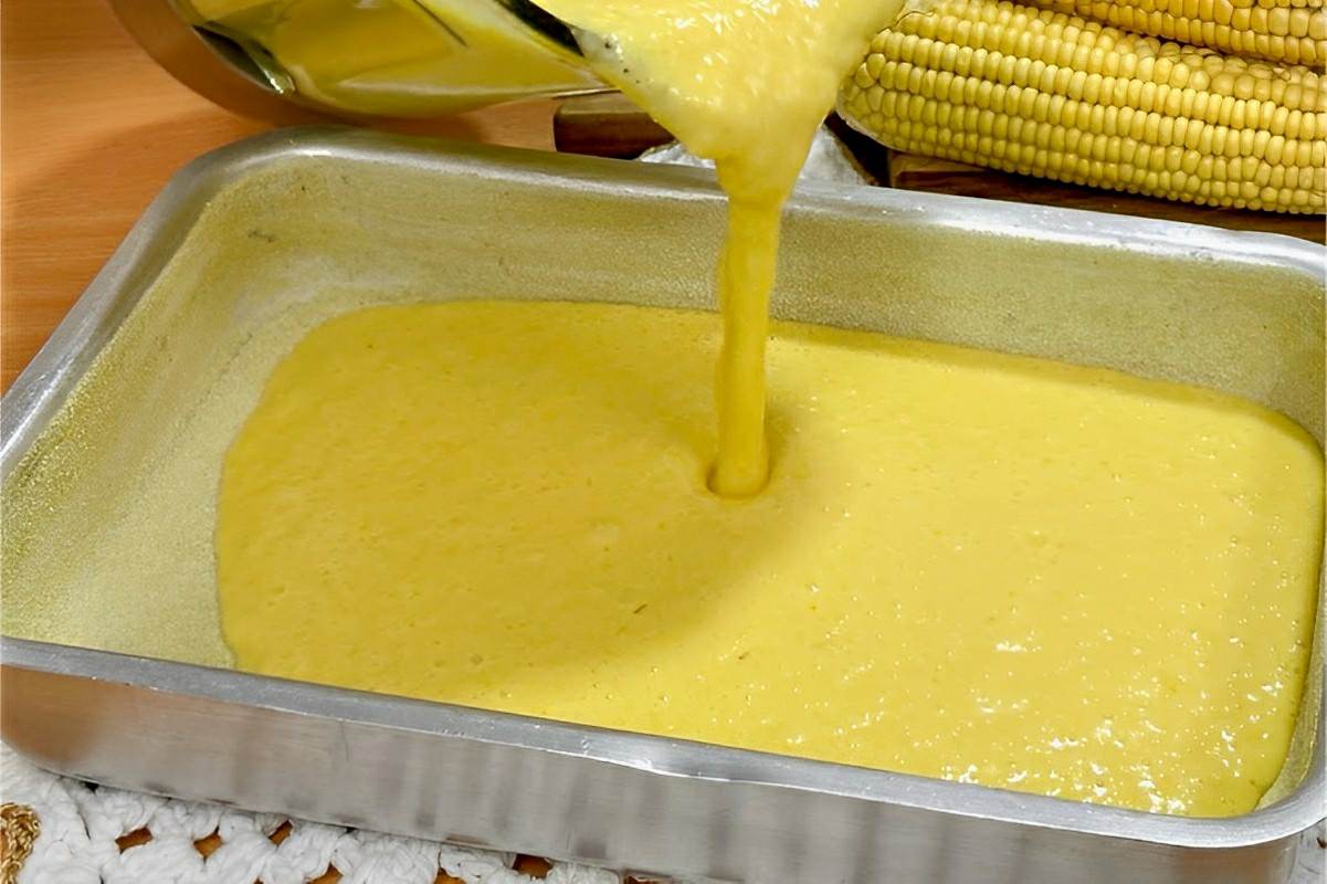 Bolo de milho com milho de espiga receita da fazenda para fazer em casa