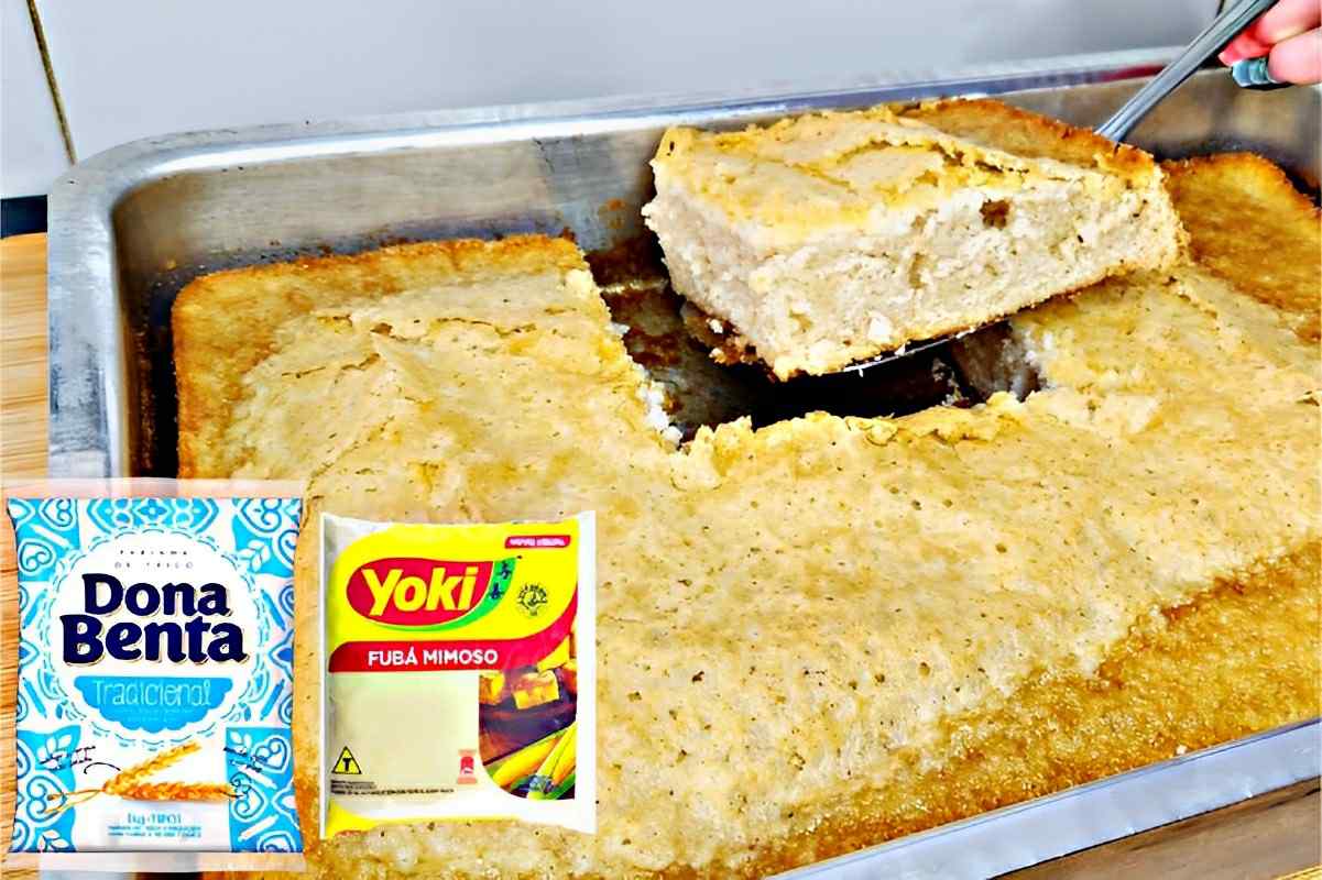 Bolo sem farinha e sem fubá feito com um ingrediente simples que todo mundo tem em casa