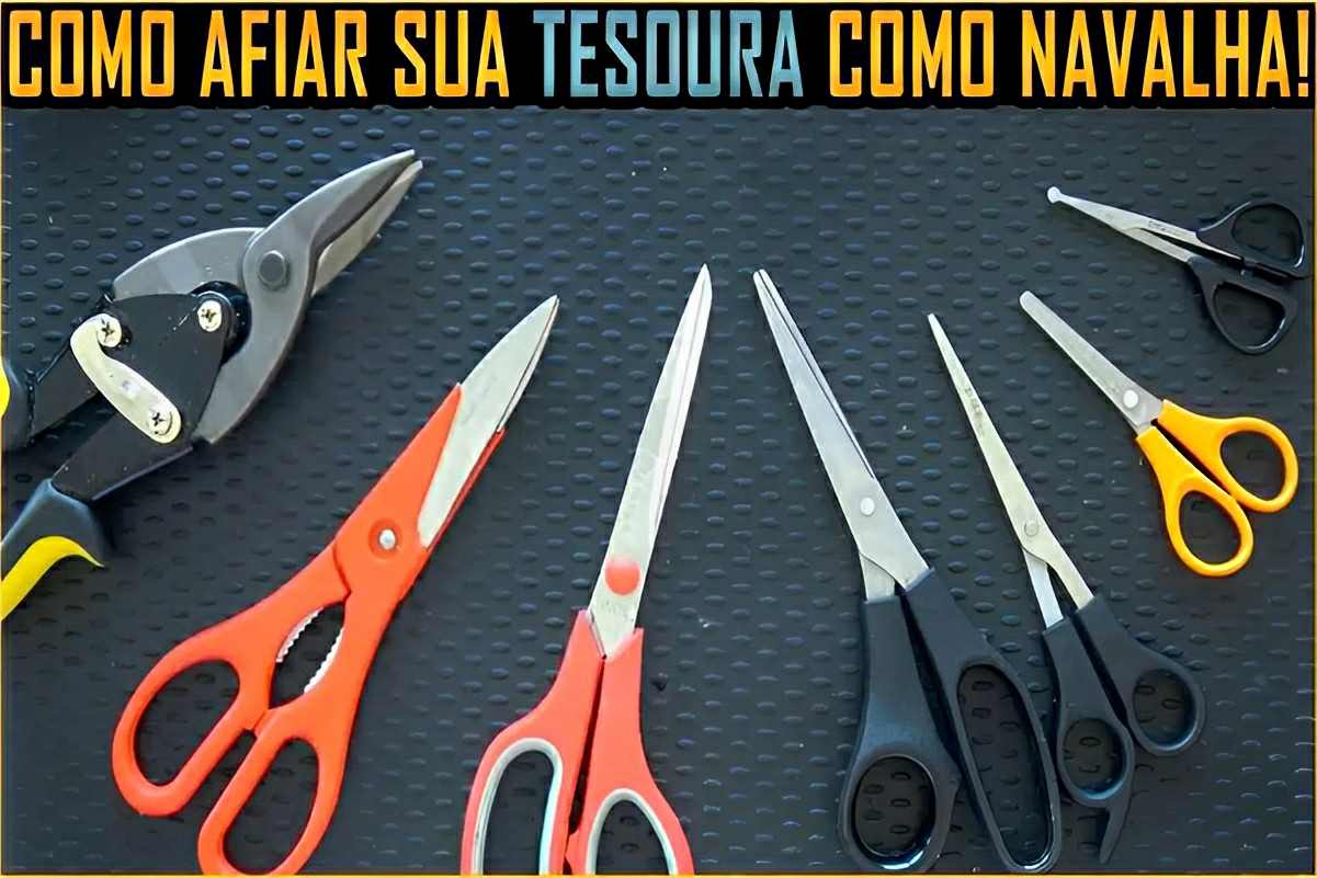 Como amolar tesouras de forma rápida e eficiente usando produtos que você tem em casa
