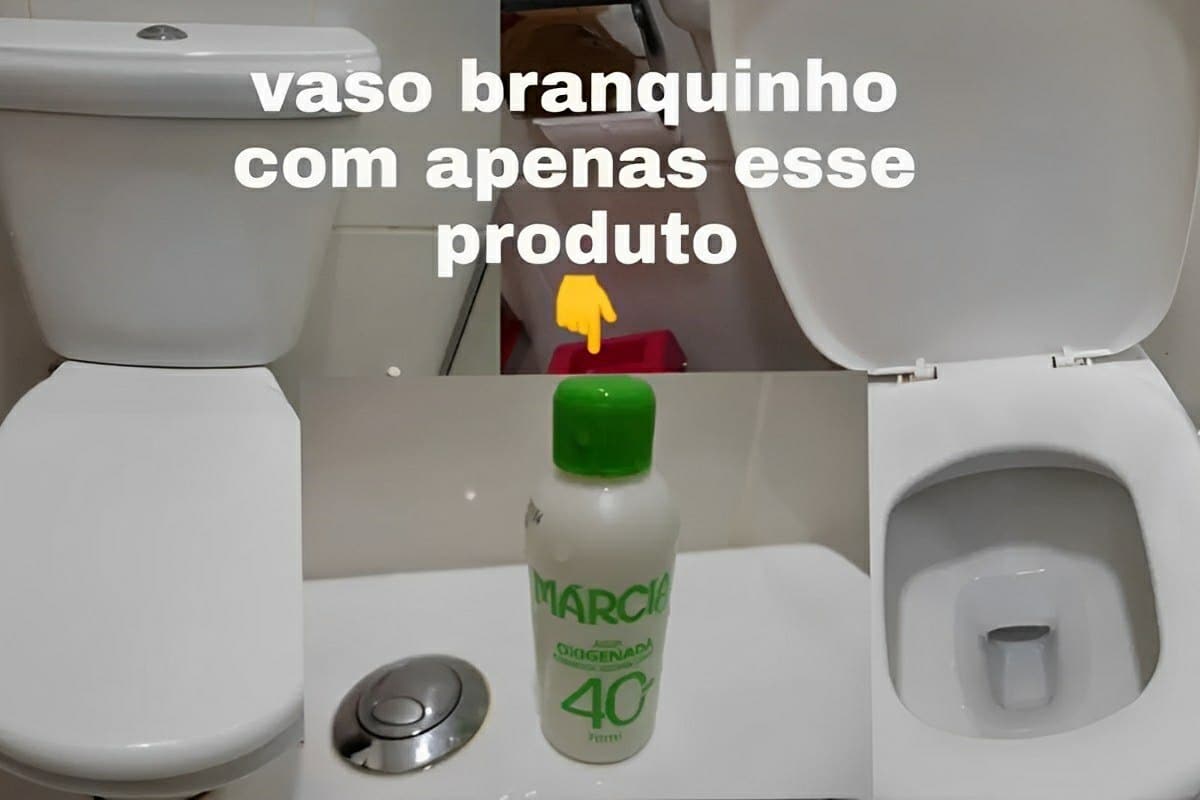 Como limpar vaso sanitário e deixar tudo branquinho usando um produto que você já tem em casa