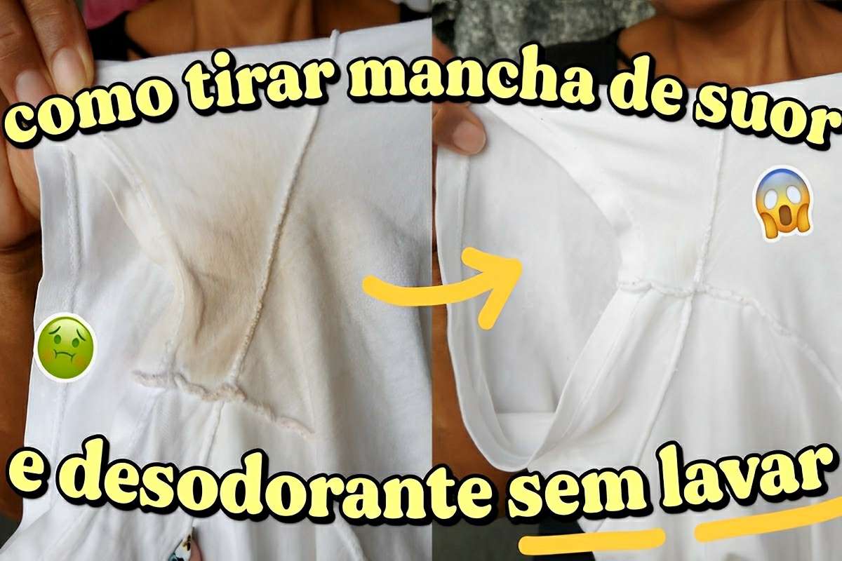 Como tirar manchas de desodorante sem lavar a roupa