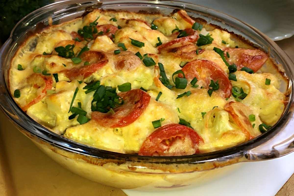 Couve flor cremosa no forno um prato principal leve e delicioso para começar bem a semana
