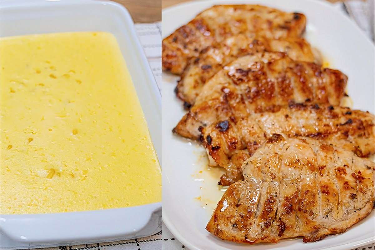 Frango com creme de milho simples e delicioso para o seu almoço ou jantar