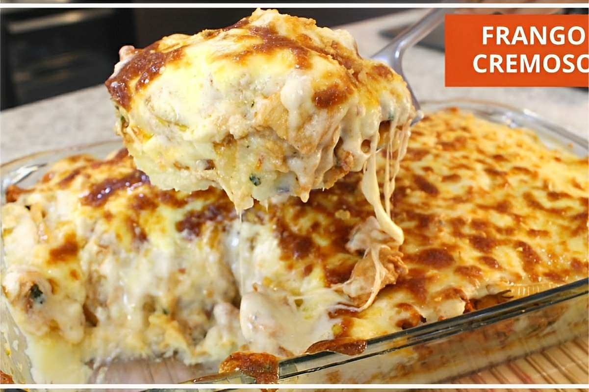 Frango cremoso fica maravilhoso o mais gostoso que sua família vai comer