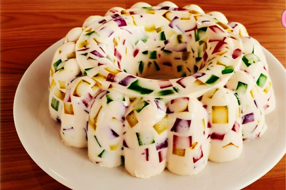 Gelatina colorida de liquidificador uma sobremesa simples e deliciosa para qualquer dia da semana