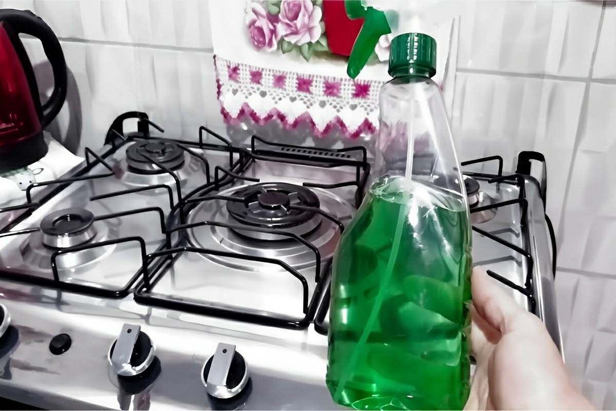 Misturinha caseira para limpar e dar brilho em qualquer fogão