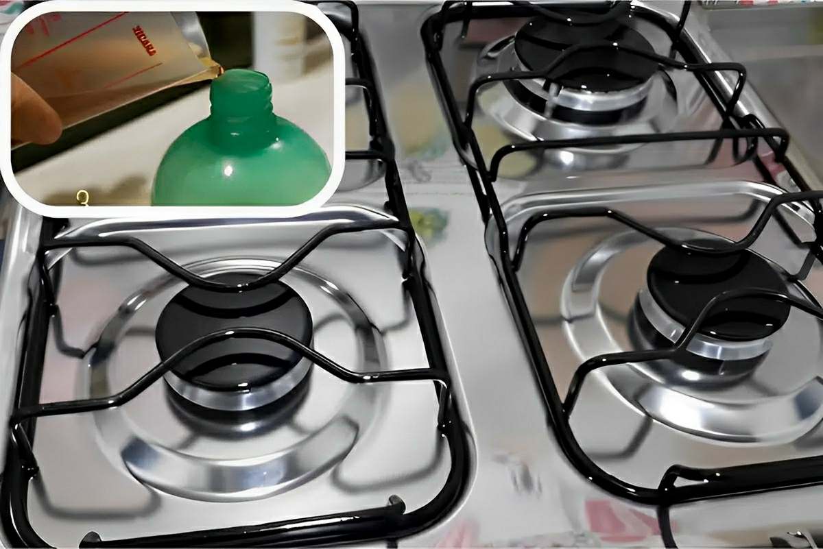 Misturinha para limpar fogão que limpa num passe de mágica e deixa o fogão brilhando