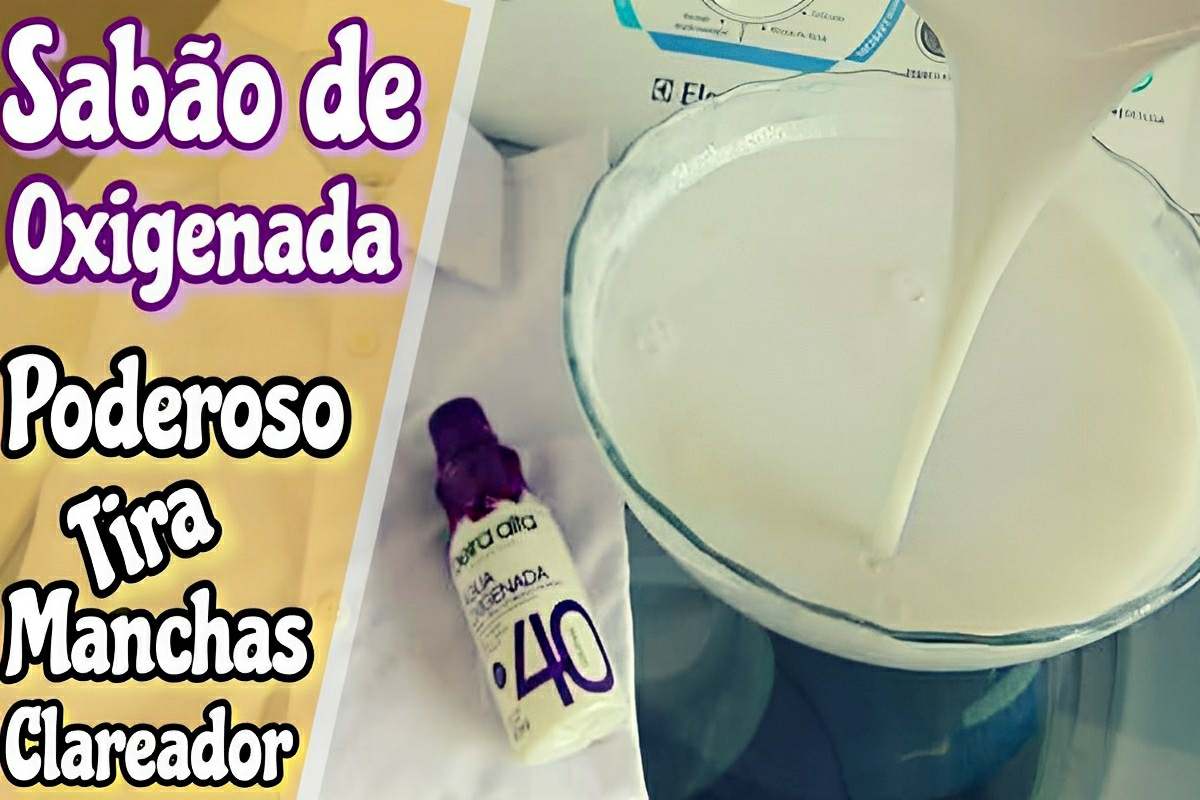 Sabão de água oxigenada caseiro o mais poderoso removedor de manchas que já vi
