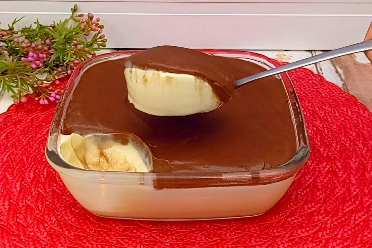 Sobremesa rápida e simples que fica uma maravilha de tão gostosa e cremosíssima