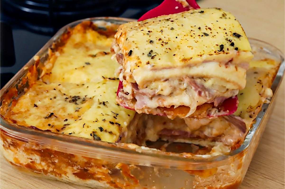 Torta de pão super fácil e cremosa o lanche perfeito para toda a família