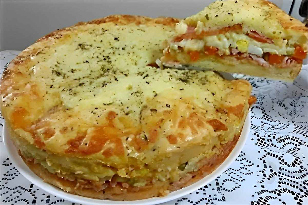 Essa torta portuguesa é a alegria da minha família tenho que fazer toda semana
