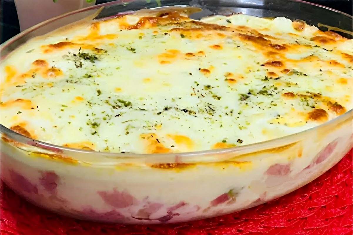 Batata à portuguesa econômica e deliciosa perfeita para o almoço do dia dos pais