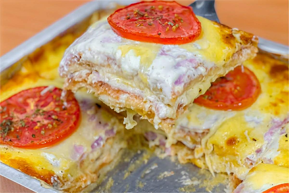 Bauru de forno com pão de forma: um lanche prático e delicioso para toda a família