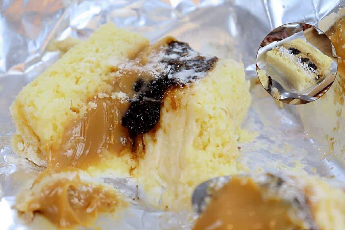 Bolo gelado embrulhado de olho de sogra é impossível resistir