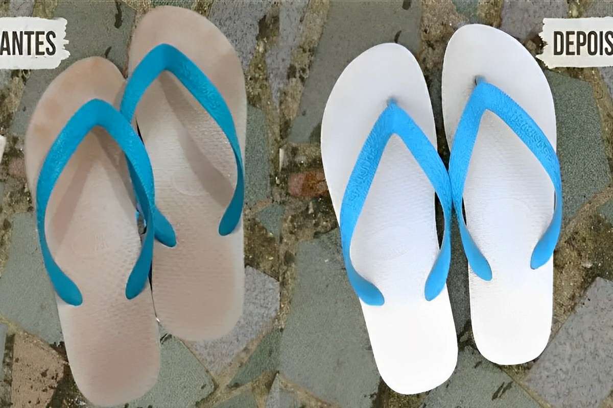 Como desencardir Havaianas usando ingredientes que você sempre tem em casa