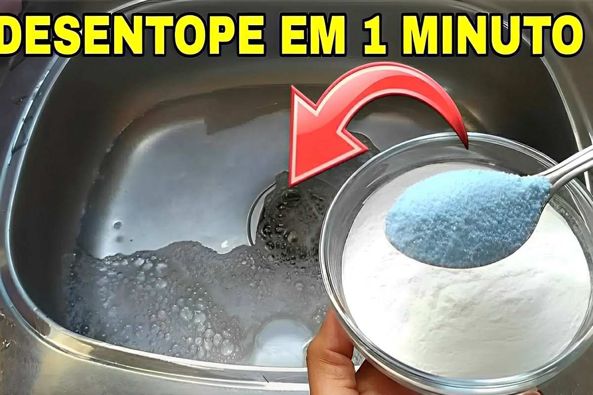 Aprendi como desentupir pias em 1 minuto usando apenas 2 ingredientes que tenho no armário
