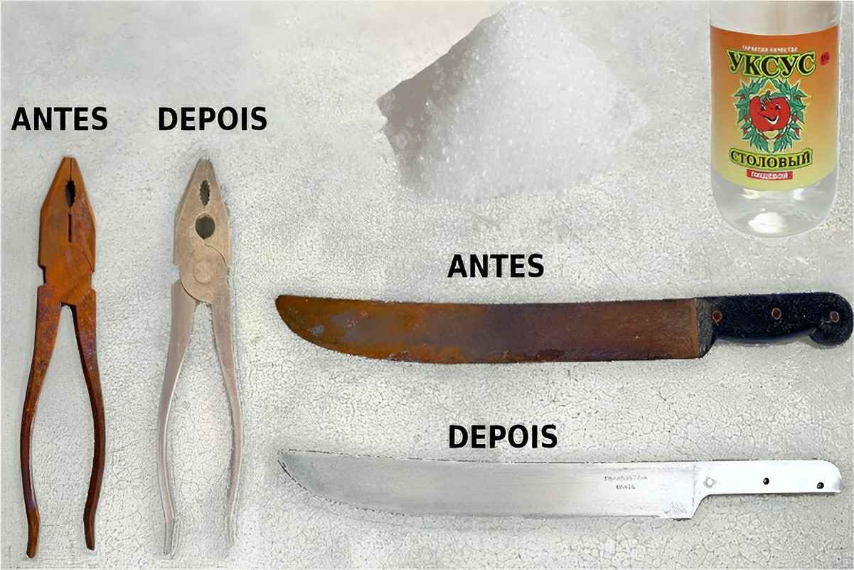 Como remover ferrugem dos seus objetos de metal utilizando sal e vinagre