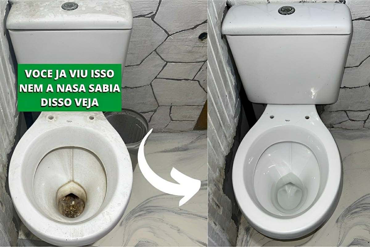 Segui essa dica de limpeza do banheiro e acabei com o amarelado do meu vaso sanitário hoje ele é branquinho de novo