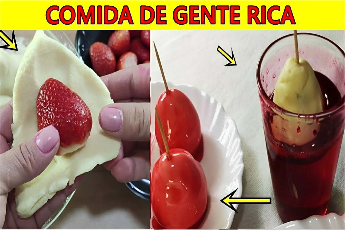 Comida de rico: um docinho de morango fino que é sucesso garantido