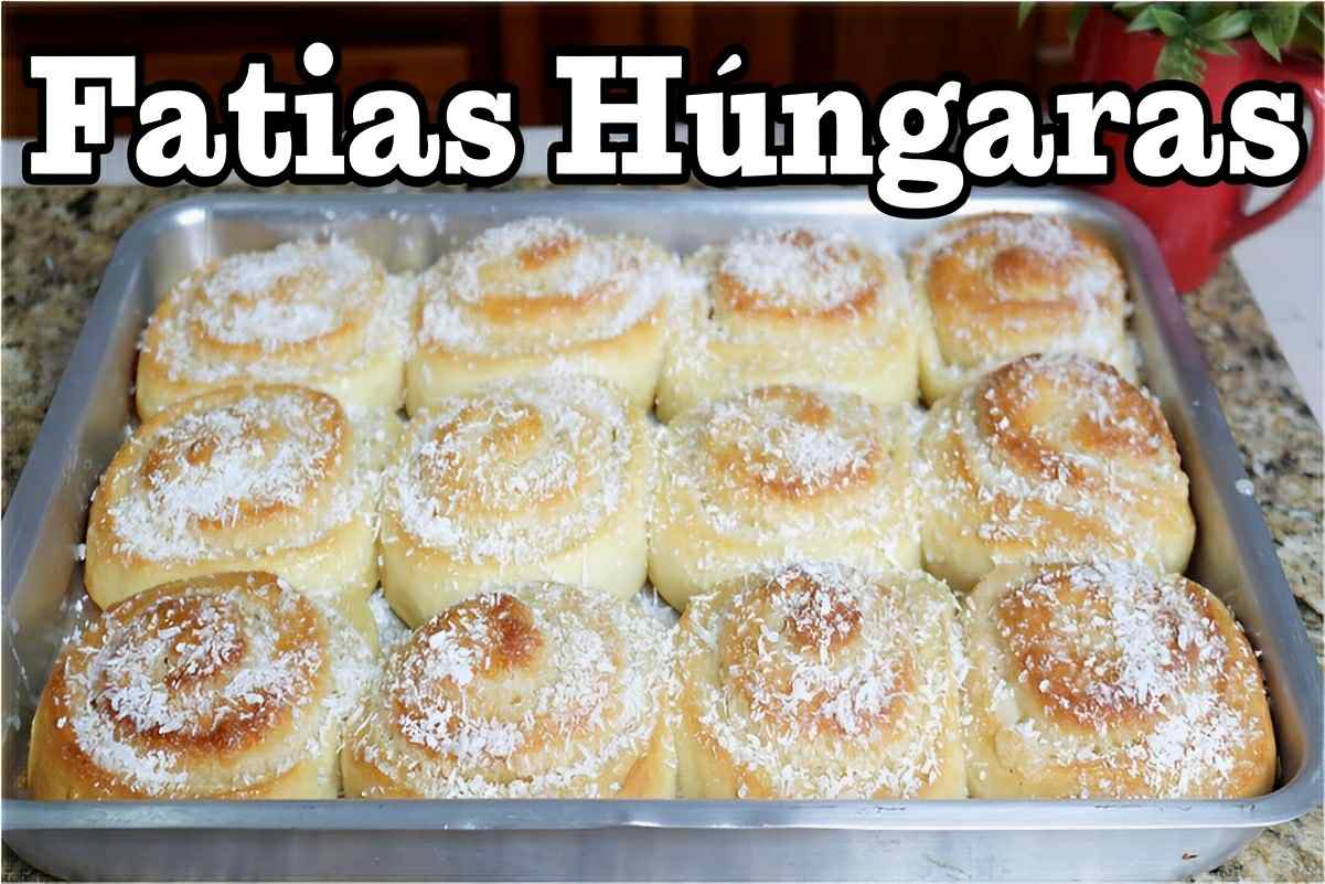 Fatias húngaras fofinhas e molhadinhas perfeitas para servir com café ou chá