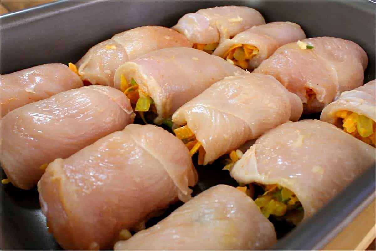 Frango recheado diferente e saudável para variar o cardápio do dia a dia