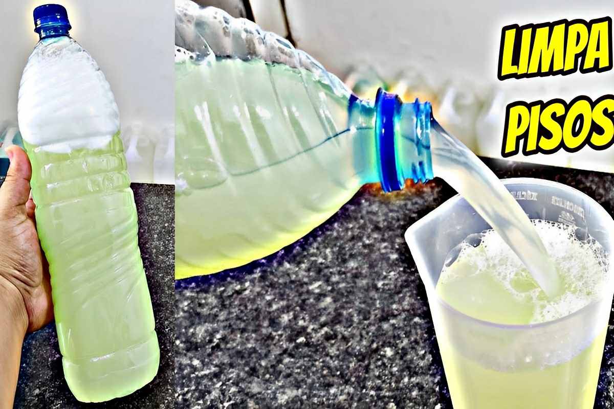 Limpa pisos com 2 ingredientes para limpar e desencardir pisos claros
