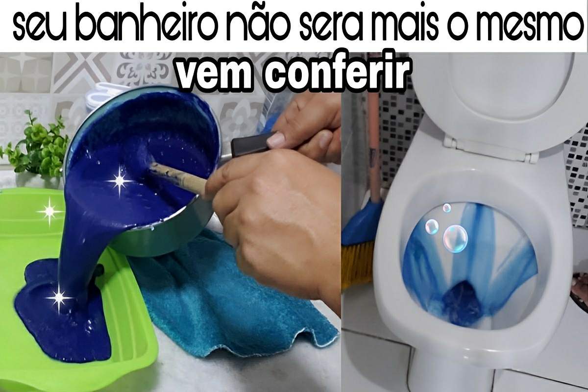 Mistura para limpar vaso sanitário e deixá-lo cheiroso e sem manchas