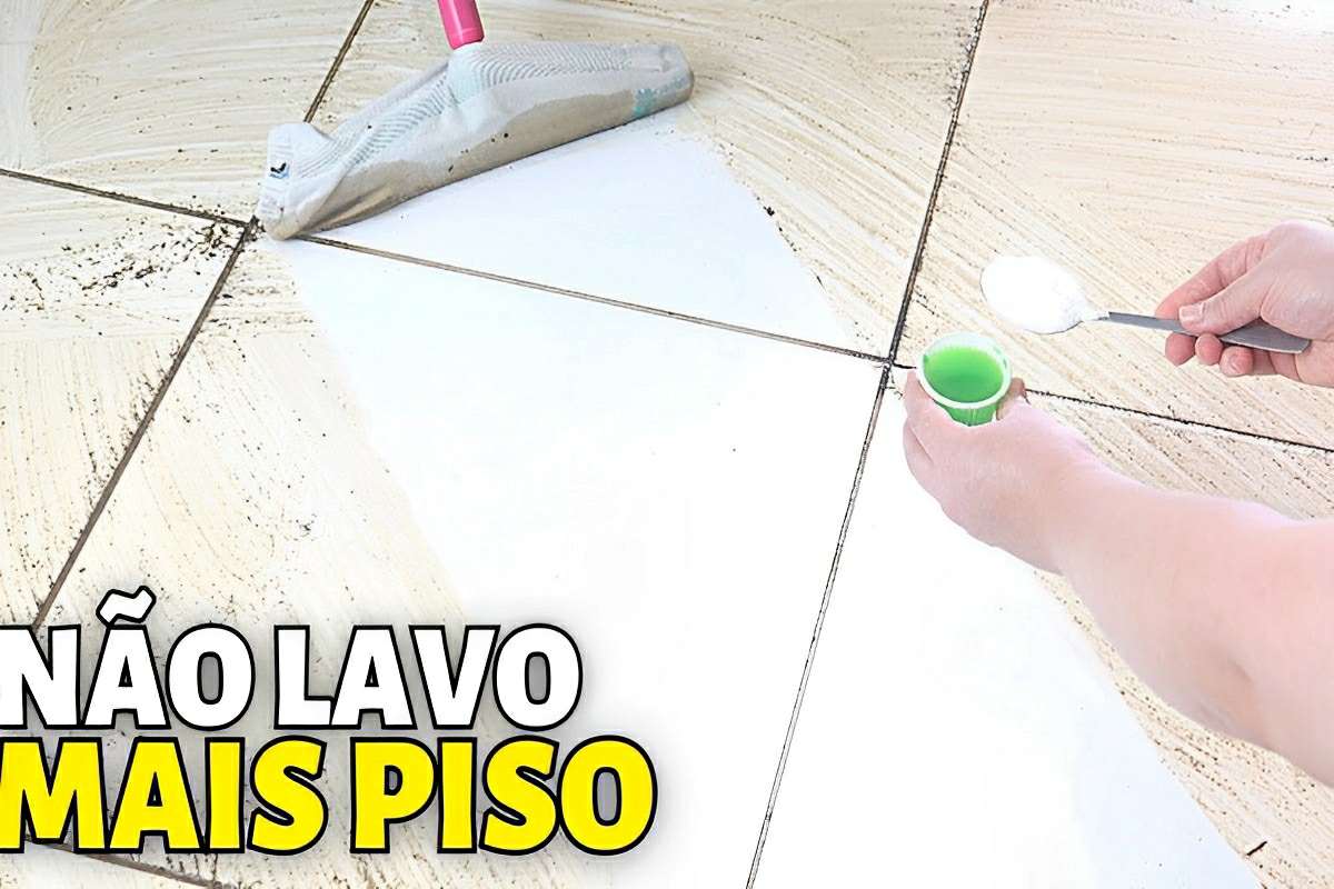 Misturinha caseira que “derrete” o encardido do piso para você limpar sem fazer esforço