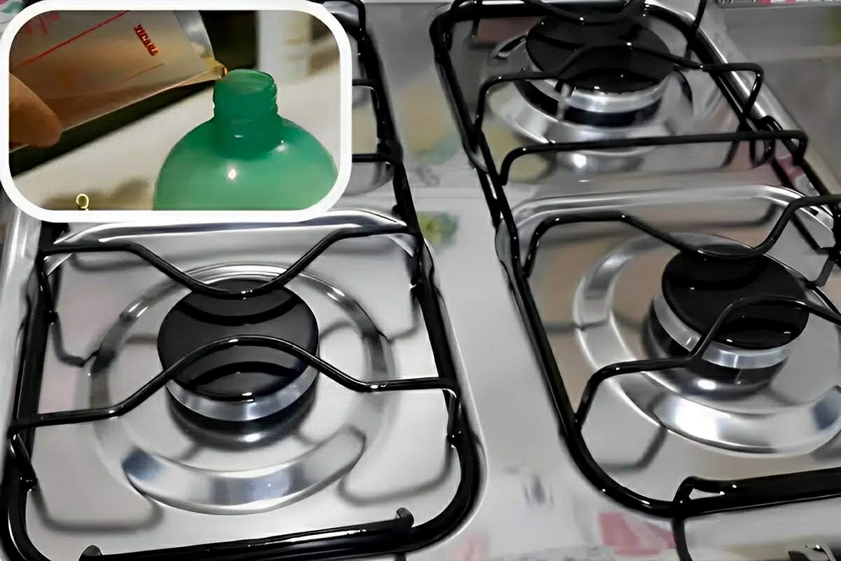Misturinha para limpar fogão e deixá-lo brilhando com apenas 2 ingredientes