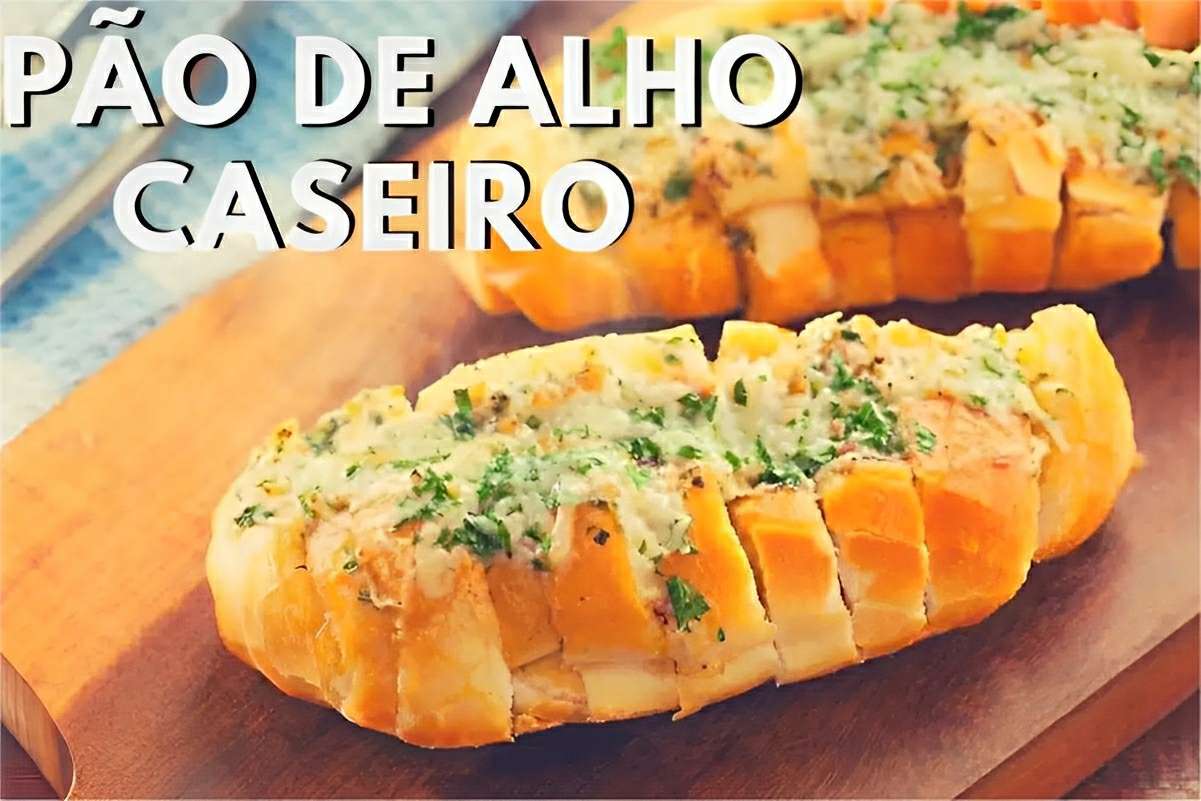 Pão de alho no pão francês perfeito para o churrasco de dia dos pais