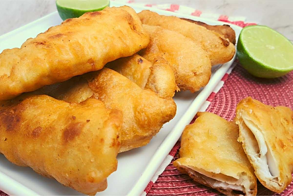 Peixe empanado diferente com casquinha macia e saborosa de 2 ingredientes