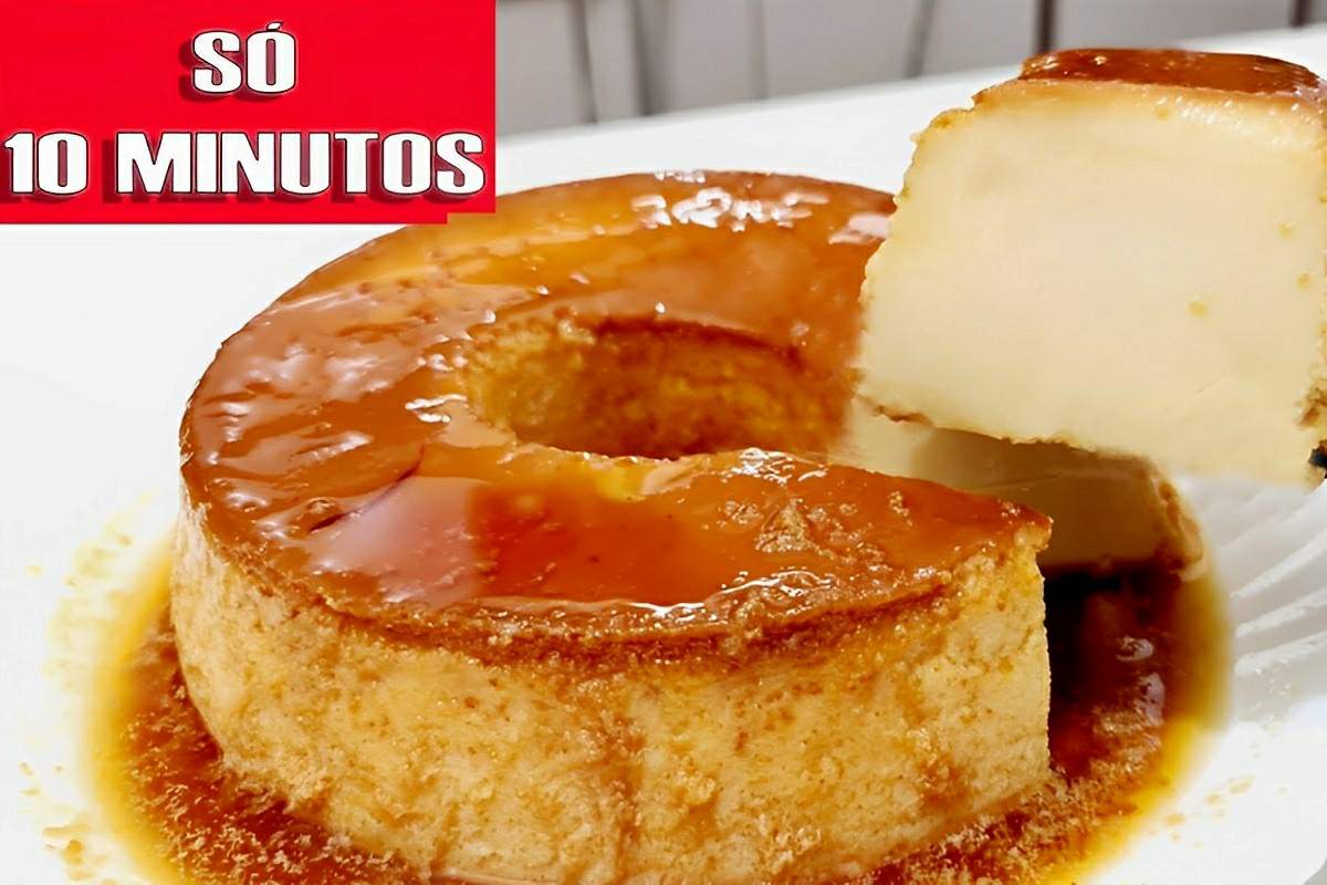 Pudim feito em 10 minutos na panela de pressão muito cremoso e fácil de preparar