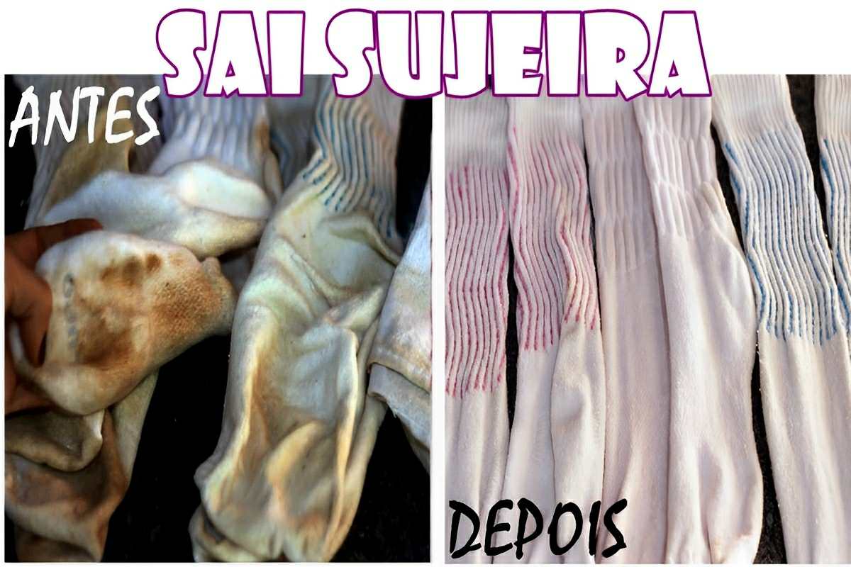 Misturinha para recuperar meias encardidas usando ingredientes que você tem em casa