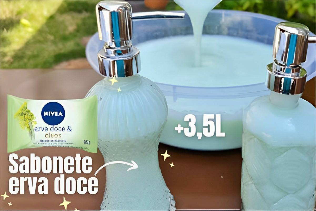 Fiz mais de 3 litros de sabonete líquido caseiro da melhor qualidade usando pouquíssimos ingredientes