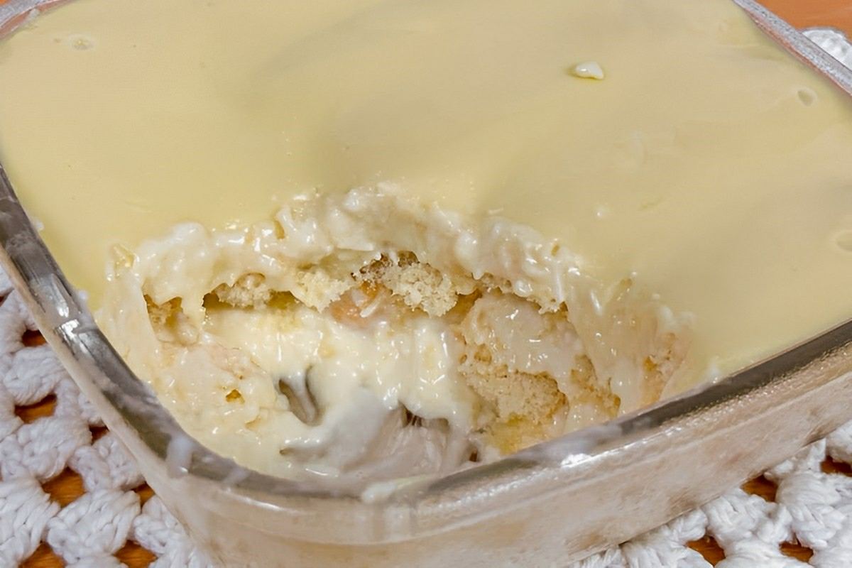 Sobremesa de coco que não vai ao fogo simplesmente maravilhosa