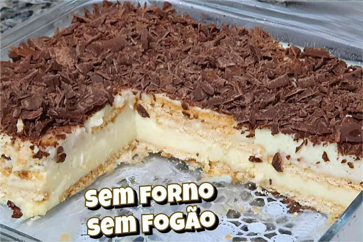 Sobremesa que não vai ao fogo feita com leite em pó deliciosa e muito fácil de fazer