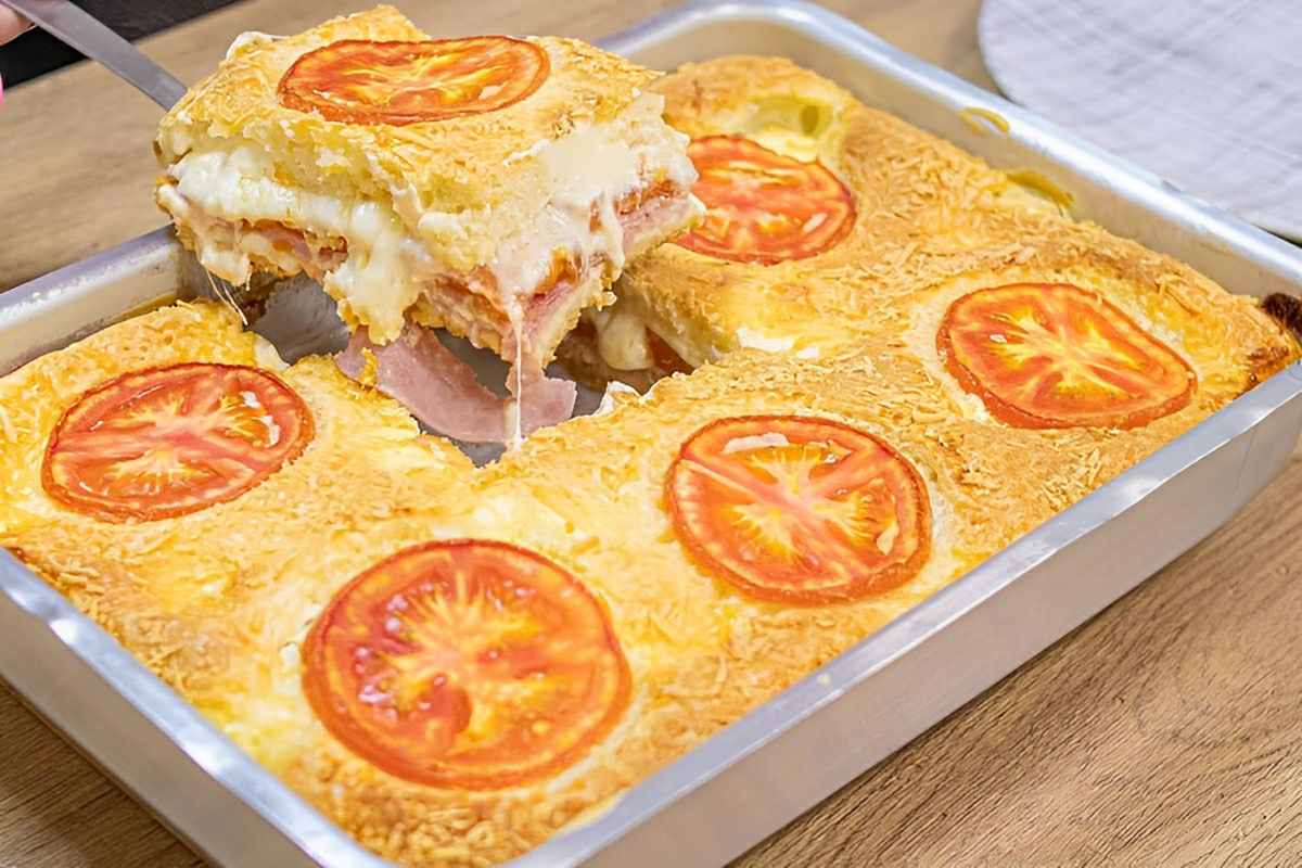 Torta bauru de liquidificador rápida prática e perfeita para o lanche da família