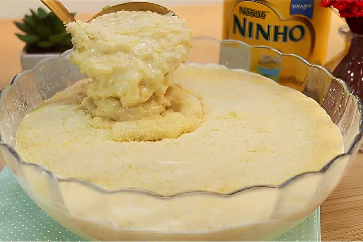 Arroz-doce de leite ninho muito cremoso e perfeito para servir geladinho na sobremesa