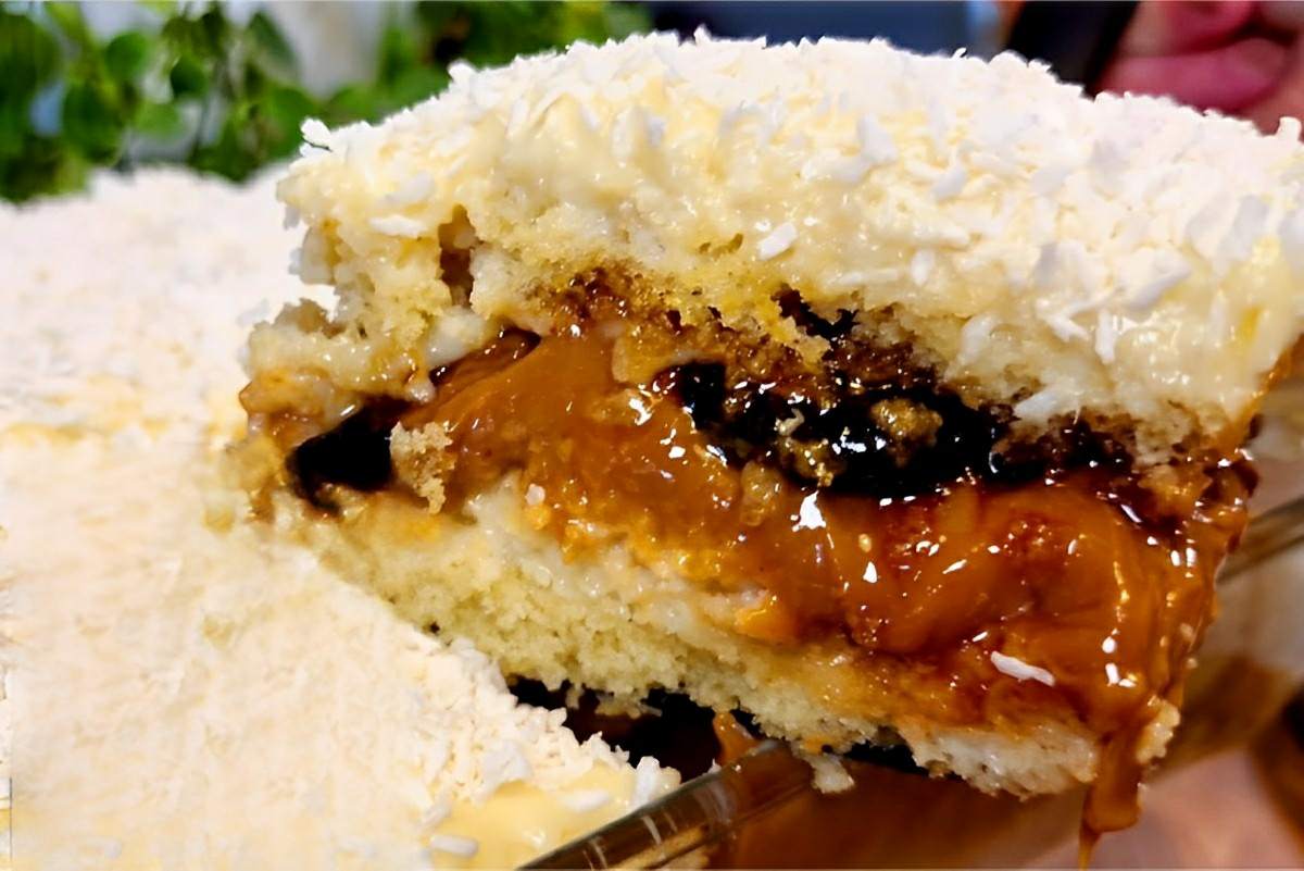 Bolo olho de sogra na travessa: delicioso e muito fácil de fazer