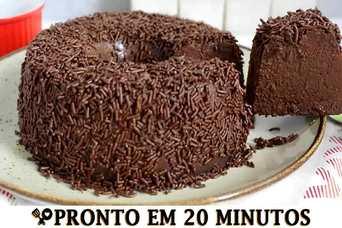 Brigadeirão tradicional de dar água na boca feito em apenas 20 minutos