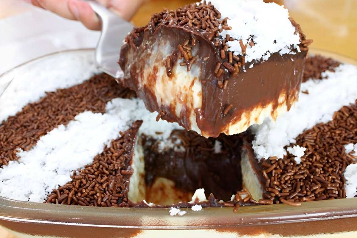 Casadinho na travessa: a deliciosa mistura de beijinho e brigadeiro para comer de colher