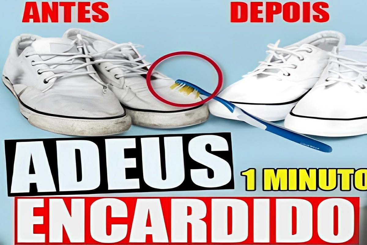 Como limpar tênis branco encardido com apenas 2 ingredientes que você tem no armário