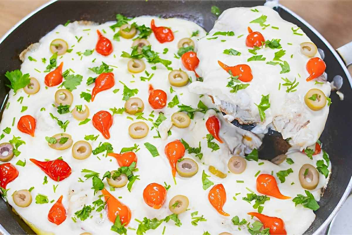 Filé de tilápia ao molho branco: levinho e perfeito para o almoço ou jantar