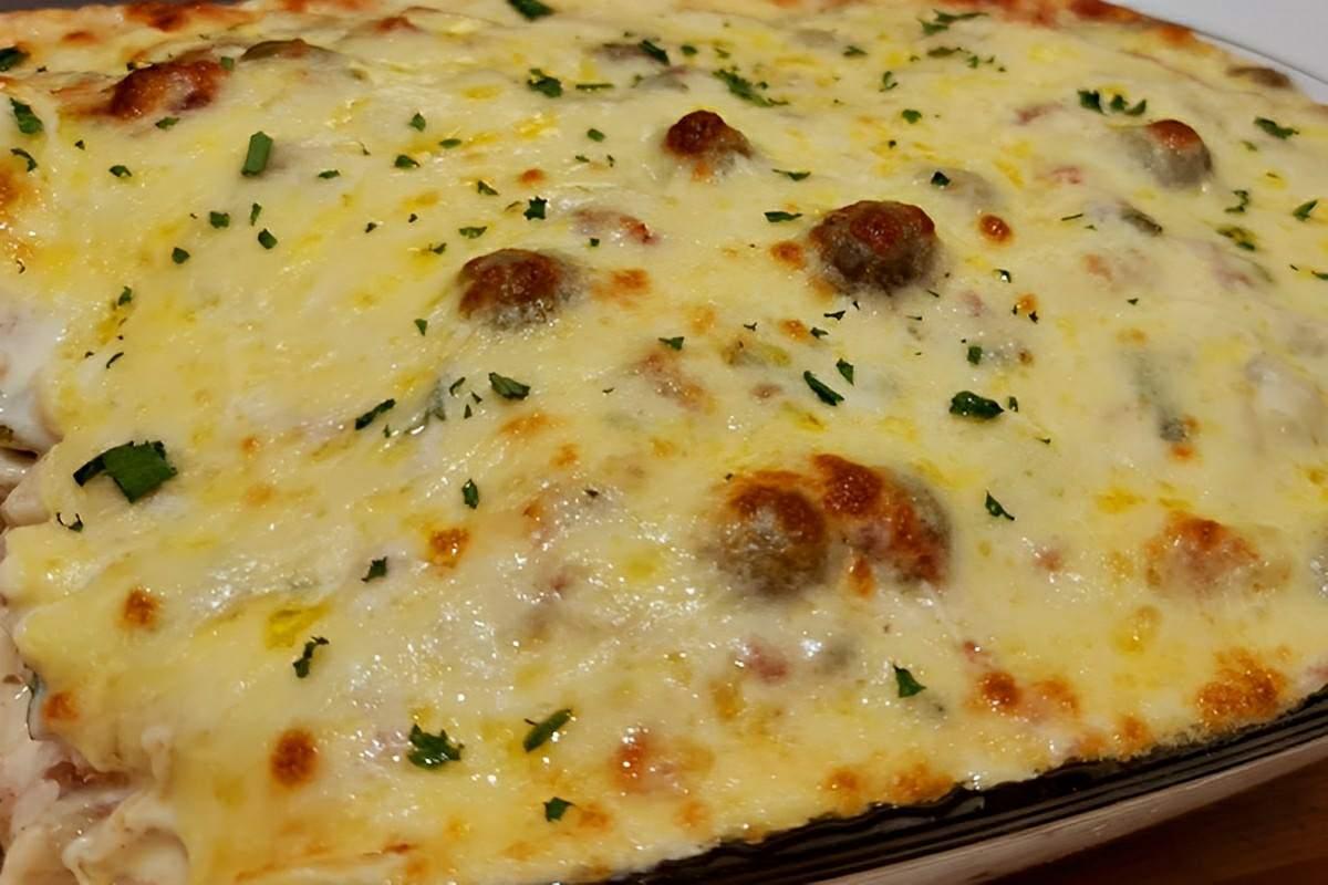 Macarrão gratinado cremoso: você nunca provou nada igual