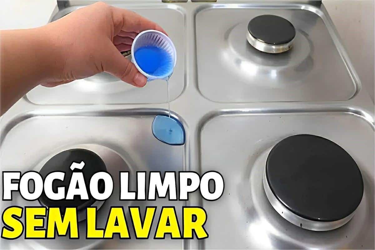 Depois que conheci essa misturinha para limpar fogão meu fogão fica brilhando sem precisar fazer esforço